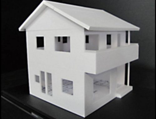 06 住宅模型_ホワイト