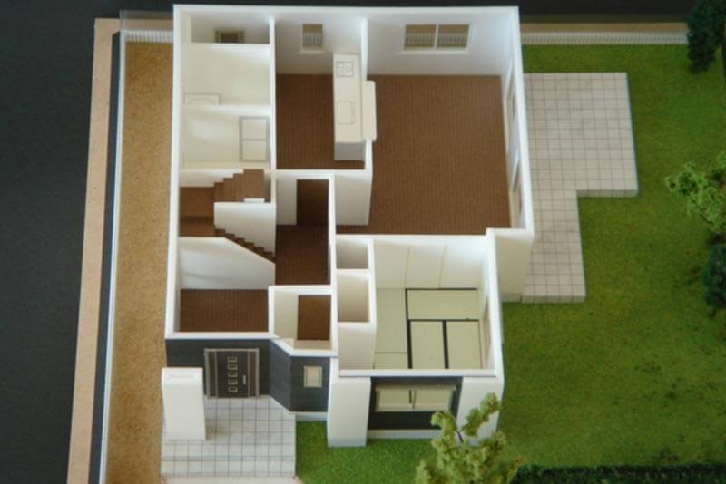 25 住宅模型_カラー