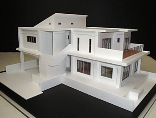 39 住宅模型_ホワイト